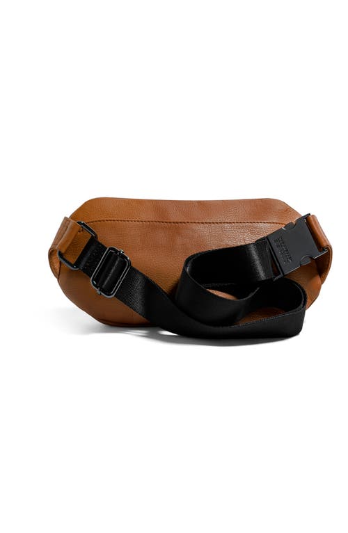 Shop Aimee Kestenberg Milan Leather Belt Bag In Chestnut W/gunmetal