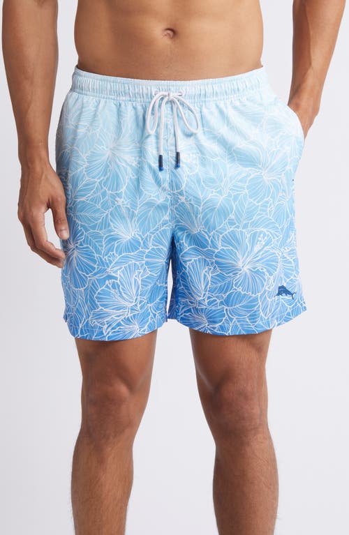 Tommy Bahama Naples High Tide Hibiscus 6 Swim Trunks Campanula at Nordstrom,