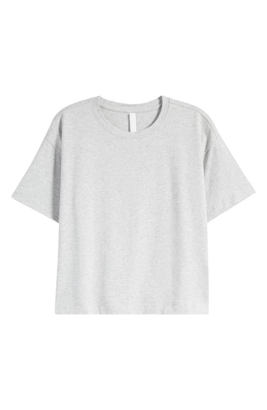 Shop Zella New Take Crewneck T-shirt In Grey Light Heather