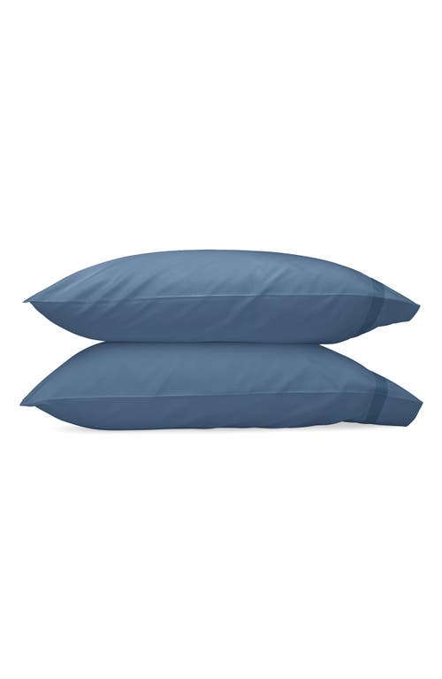 Matouk Nocturne 600 Thread Count Set of 2 Pillowcases in Sea at Nordstrom