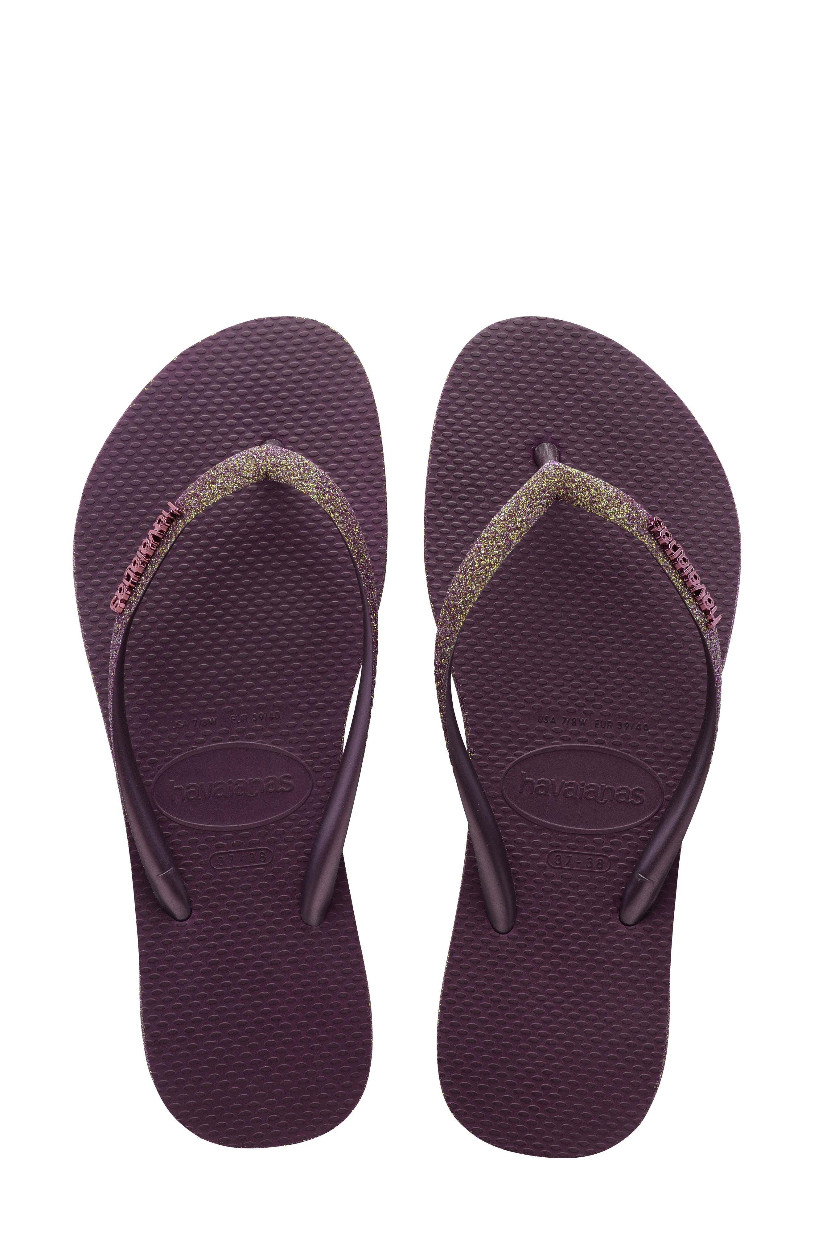 haviana sparkle flip flops