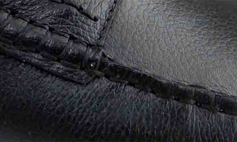 Shop Marc Joseph New York Hamilton Penny Strap Driving Loafer In Black Grainy
