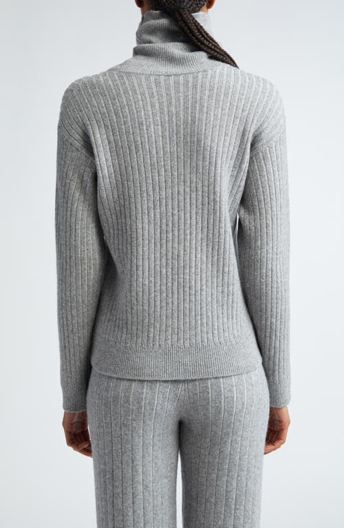 Eleventy Virgin Wool & Cashmere Rib Turtleneck Sweater In Grey