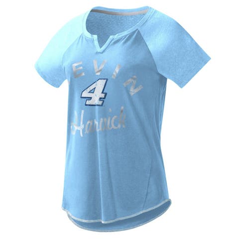 Women's G-III 4Her by Carl Banks Royal Philadelphia Phillies Heart V-Neck Fitted T-Shirt