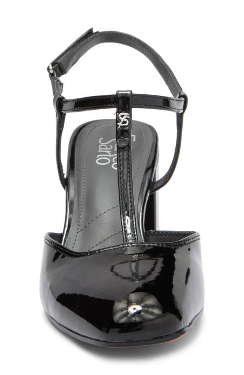 Franco Sarto Tasha T-strap Pump In Black Patent