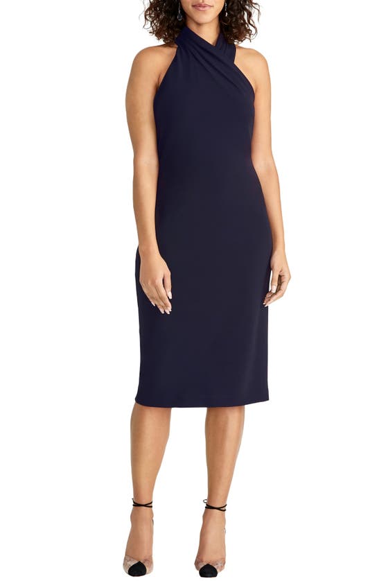 Rachel Rachel Roy Harland Halter Dress In True Navy