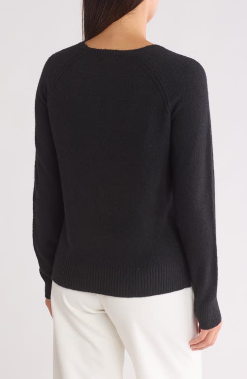 Caslon ® Raglan Sleeve Sweater In Black
