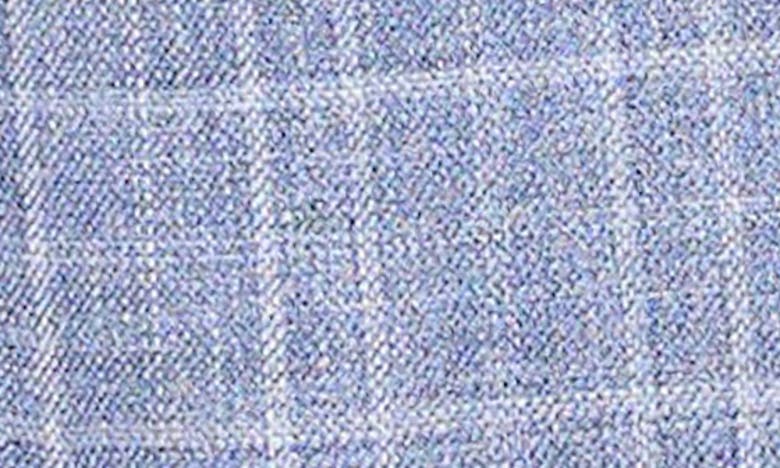 Jb Britches Plaid Wool & Silk Blend Sport Coat In Light Blue