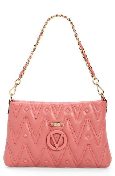 Vanille Diamond Quilted Leather Shoulder Bag
