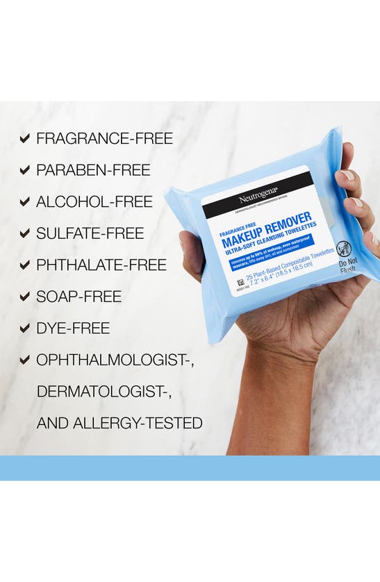 Neutrogena® Fragrance-free Cleansing Makeup Remover Face Wipes