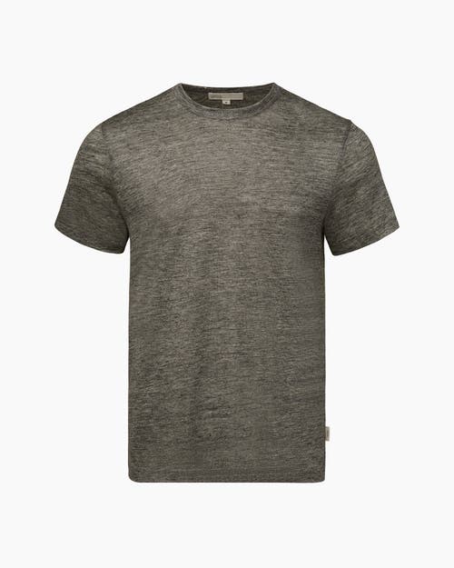 Onia Chad Linen Tee In Heather Grey