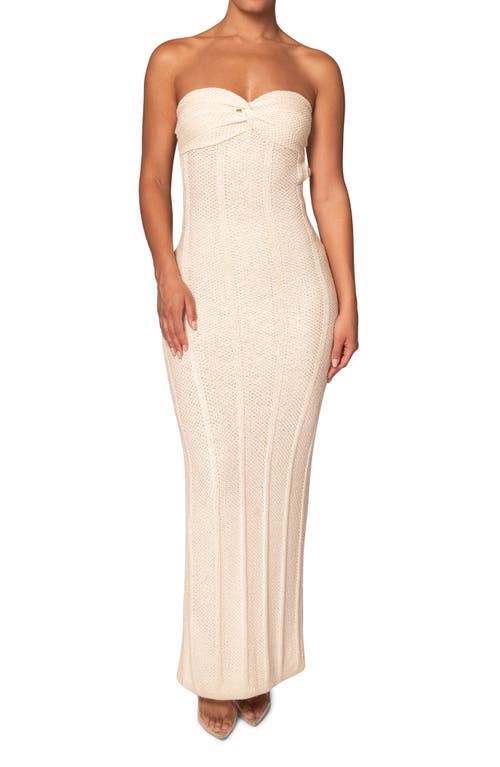 Jluxlabel Blanca Strapless Maxi Dress In White