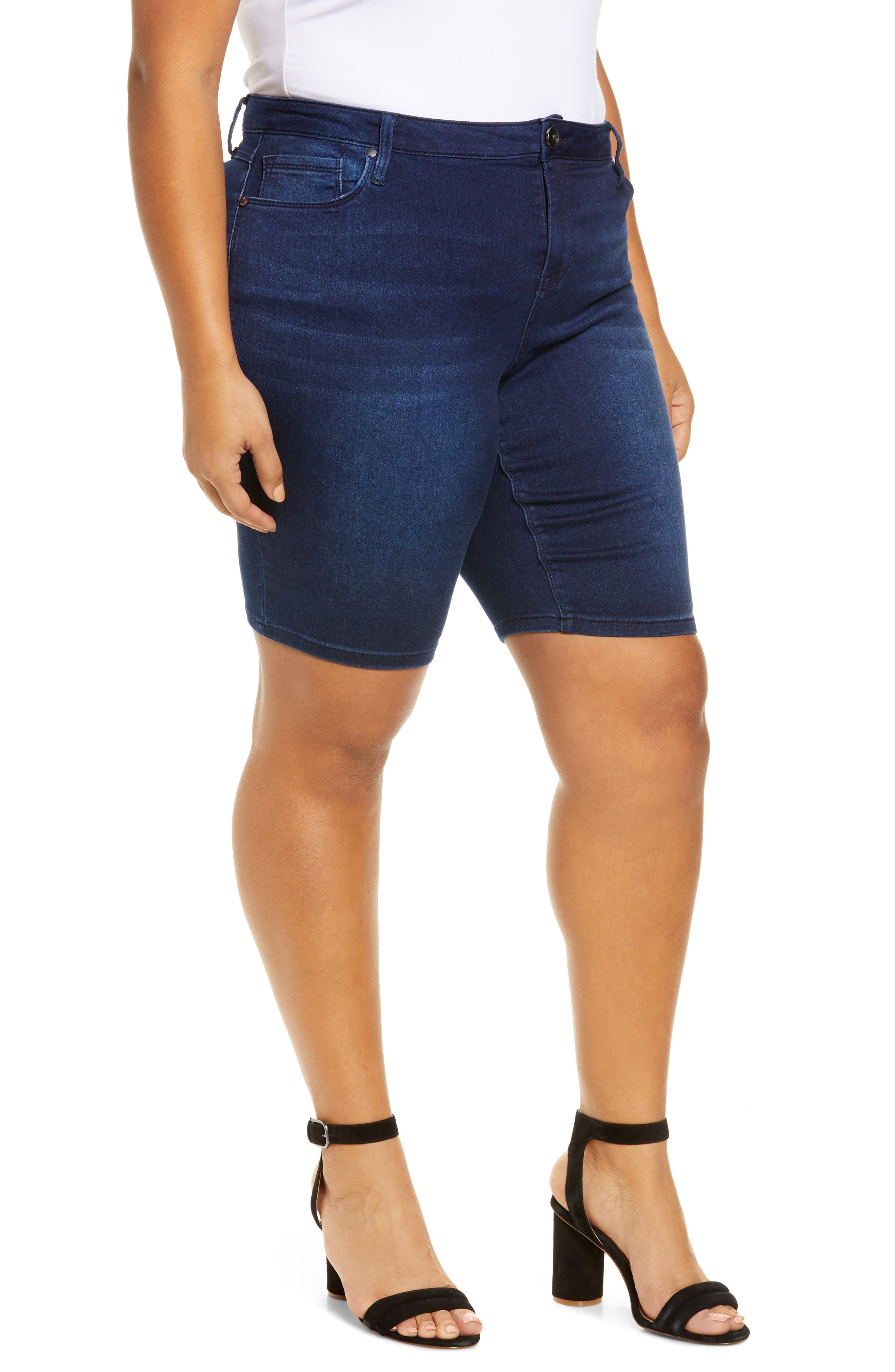 1822 Denim High Waist Bermuda Shorts 