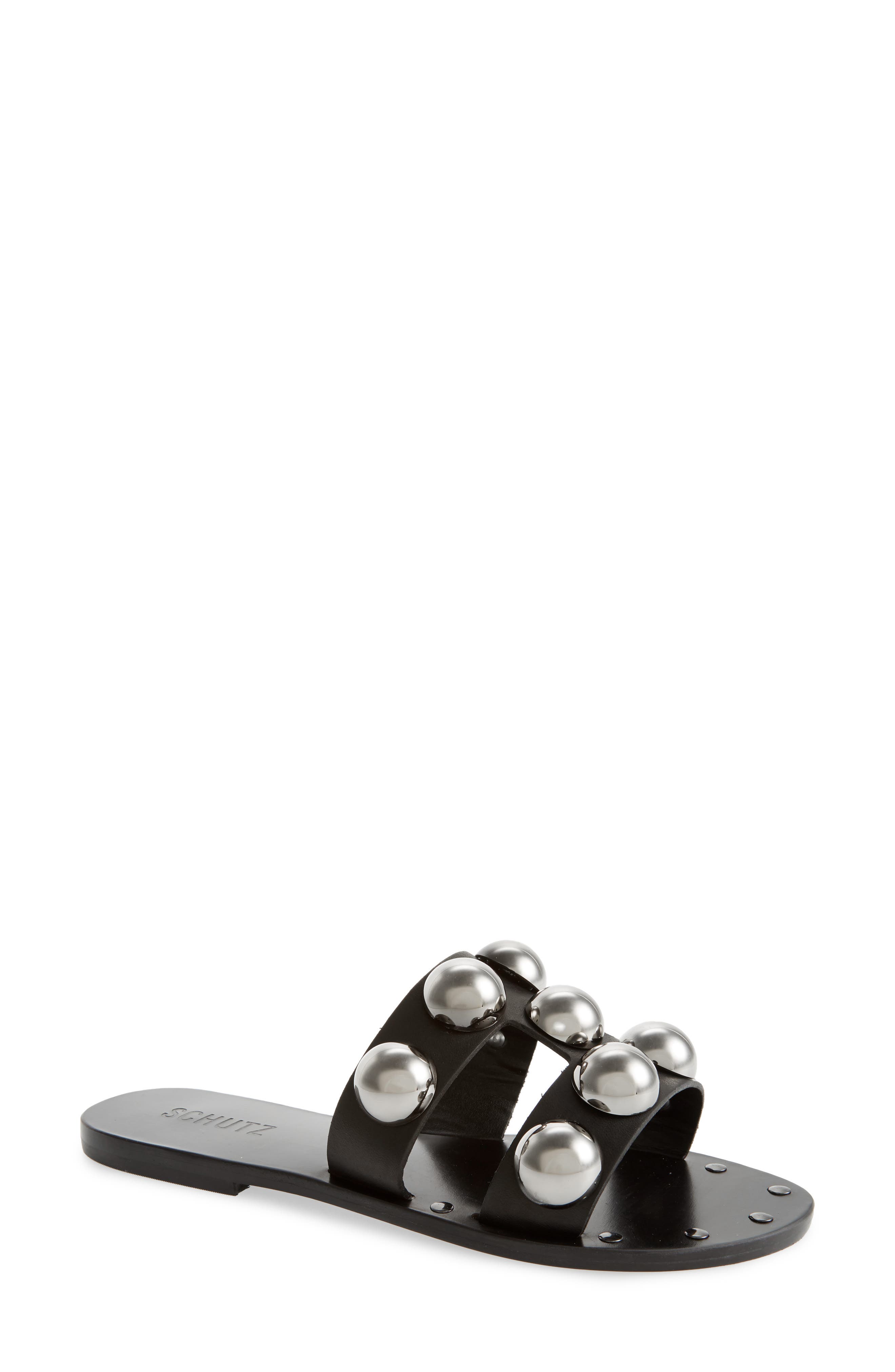 Schutz Benedita Slide Sandal, Black