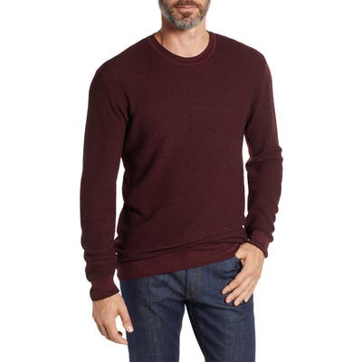 Stone Rose Honeycomb Trim Fit Wool Sweater