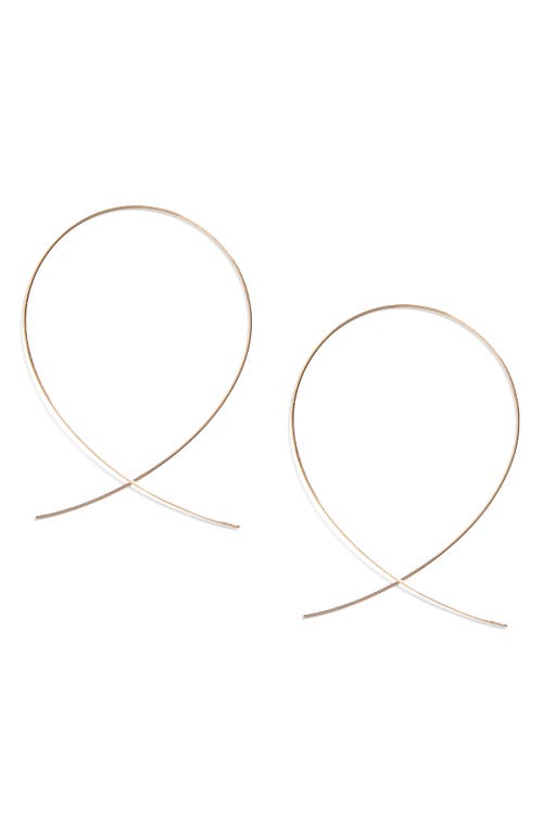 Lana Jewelry 'Large Upside Down' Hoop Earrings in Yellow Gold