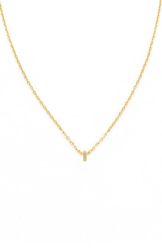 Panacea Bubble Initial Necklace In Gold-i