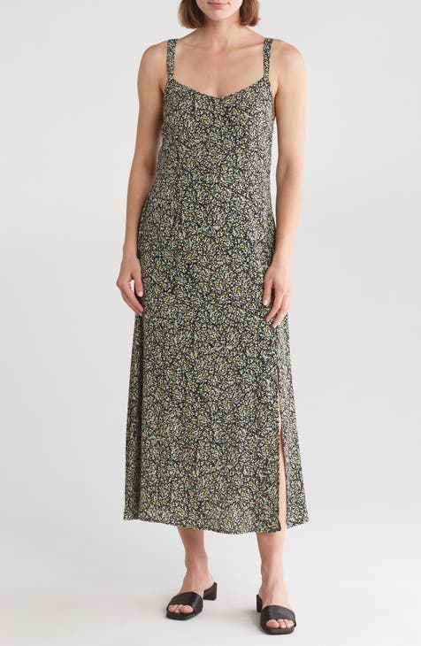 Ditsy Print Maxi Dress