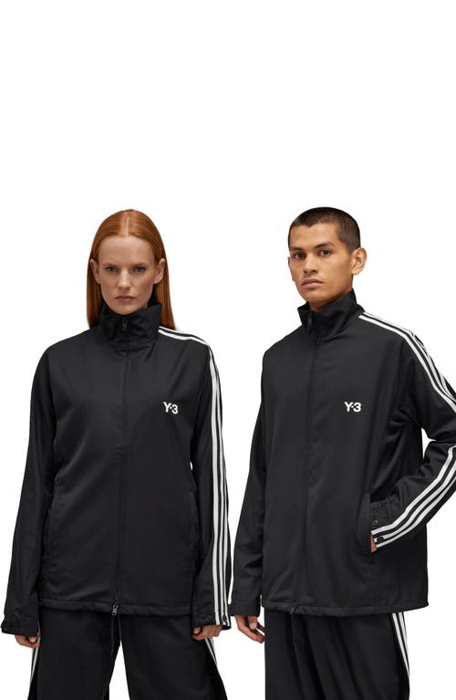 Shop Y-3 Recycled Polyester & Wool Blend Refined Track Jacket In Black