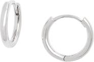 Sterling Forever Bamboo Huggie Earrings in Silver at Nordstrom Rack