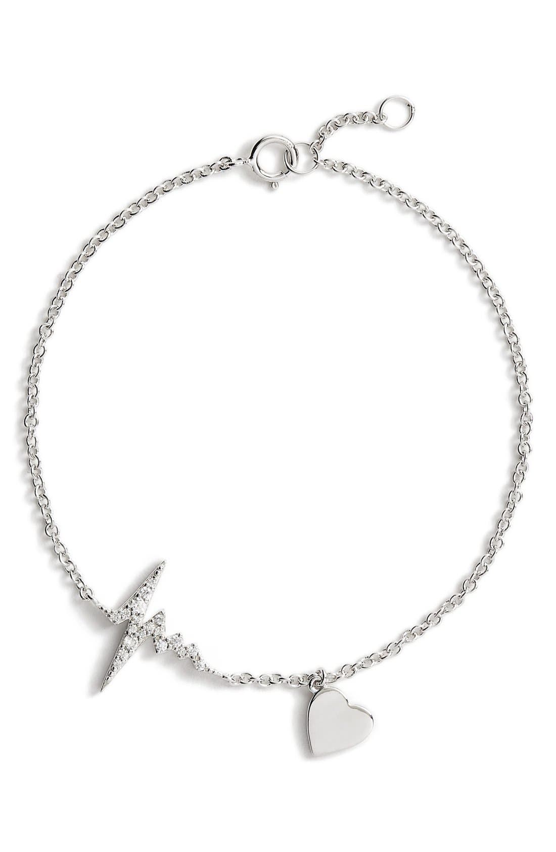 Sugar Bean Jewelry 'Heartbeat' Station Bracelet Only) Nordstrom