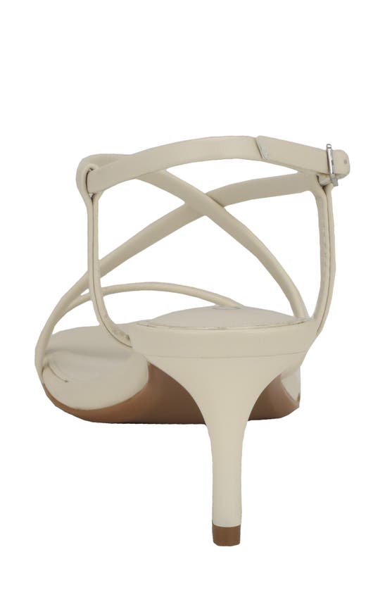Calvin Klein Ishaya Ankle Strap Sandal In Ivory