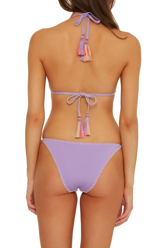 Shop Isabella Rose Hippie Daze Lace Triangle Bikini Top In Orchid