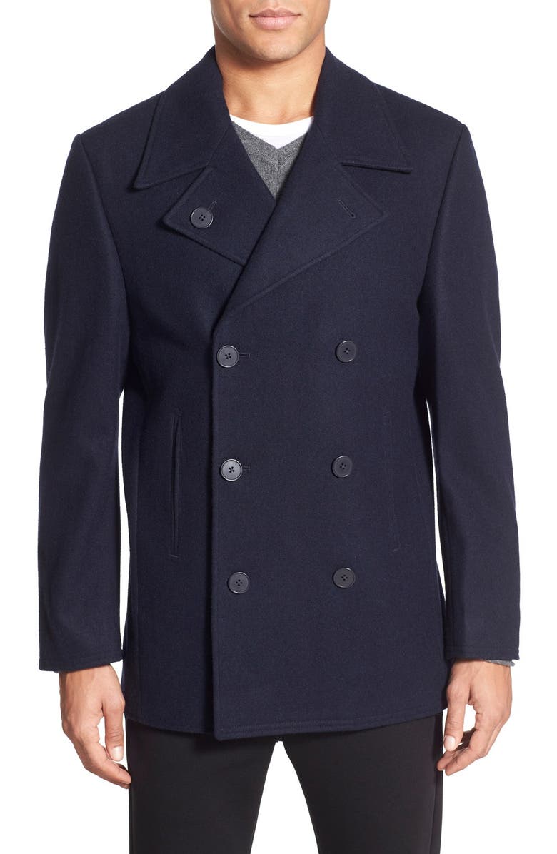 Nordstrom Wool Blend Double Breasted Peacoat | Nordstrom