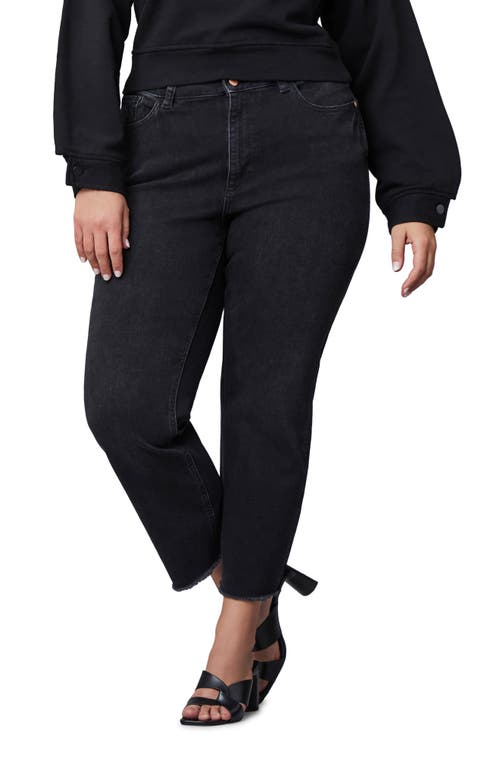 DL1961 Patti Raw Hem Straight Leg Jeans in Corvus