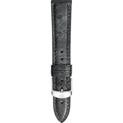 Michele 1m Ostrich Leather Watch Strap