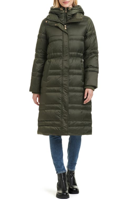 Kate Spade New York Quilted Coat With Bib In New Dark Olive