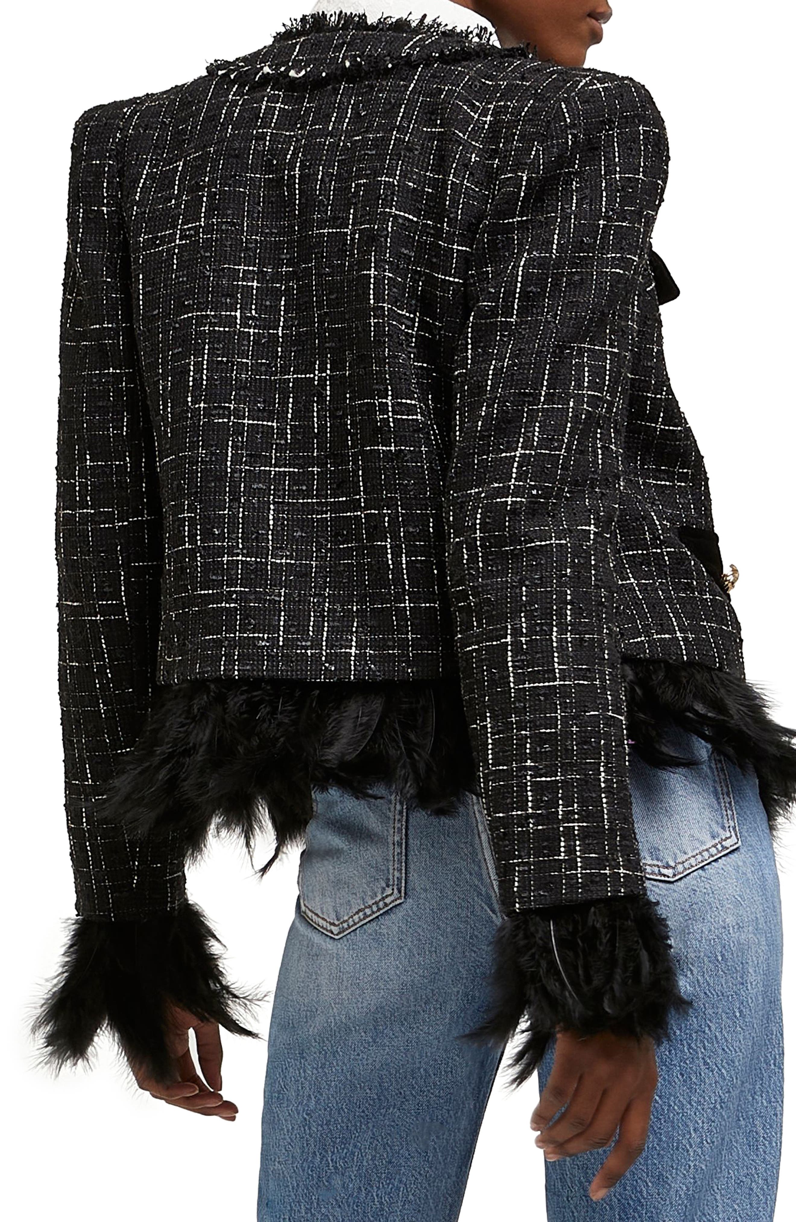 river island boucle jacket