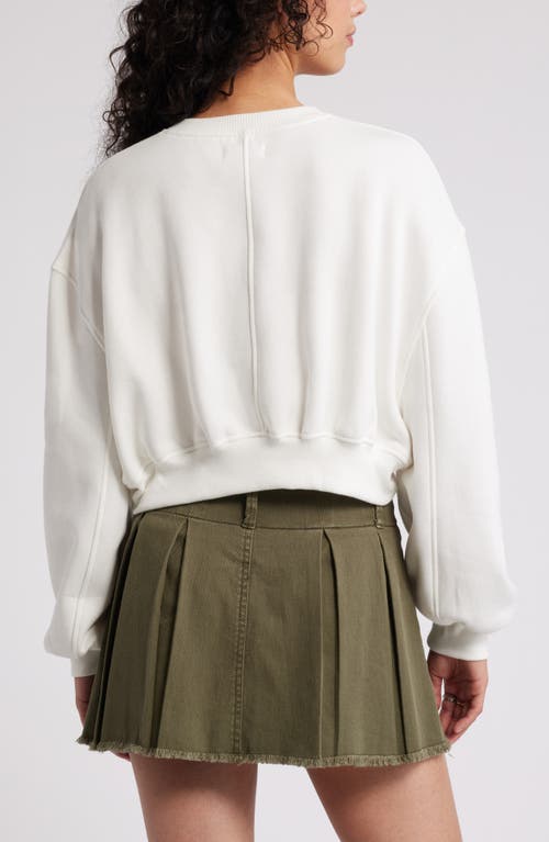 Shop Bp. Crop Sweatshirt In Ivory