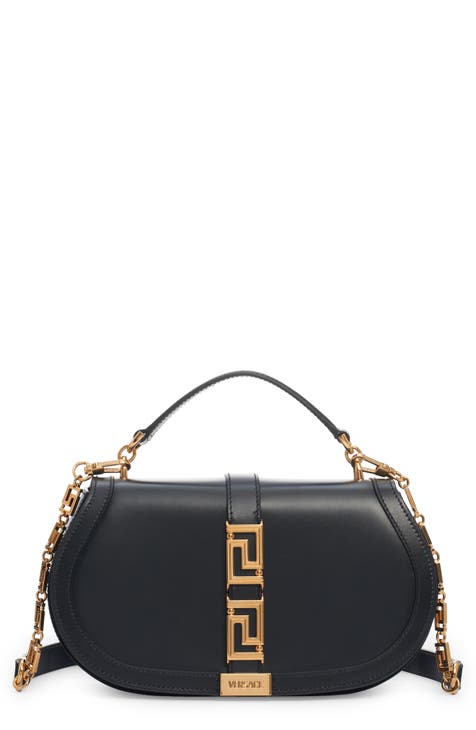 Versace, Bags, New Versace Parfums Tote Bag Weekend Gym Black Gold  Overnight Shoulder Bag Purse