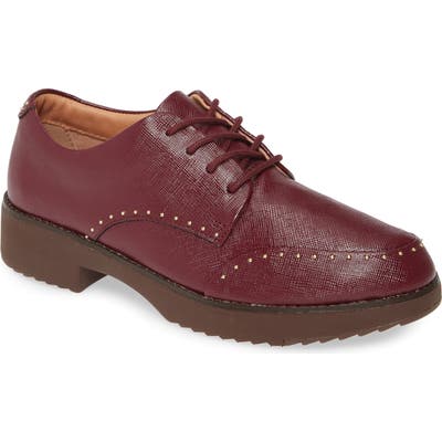 Fitflop Keely Studded Derby, Burgundy