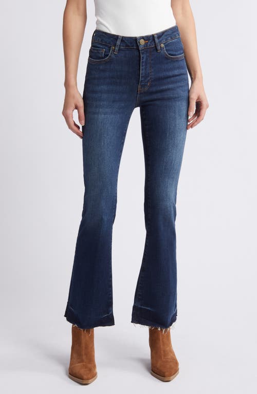 Shop Frame Le Crop Mini Boot Raw Hem Jeans In Moonflower