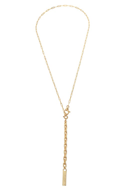 AllSaints Paper Clip Convertible Chain Necklace in Gold at Nordstrom