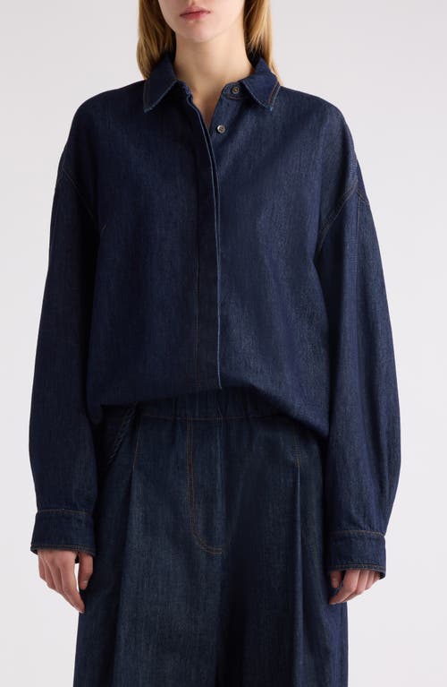 Shop Dries Van Noten Camis Denim Button-up Shirt