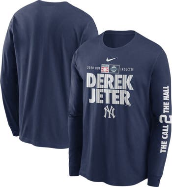 Men's New York Yankees Derek Jeter Nike White/Navy Replica Jersey