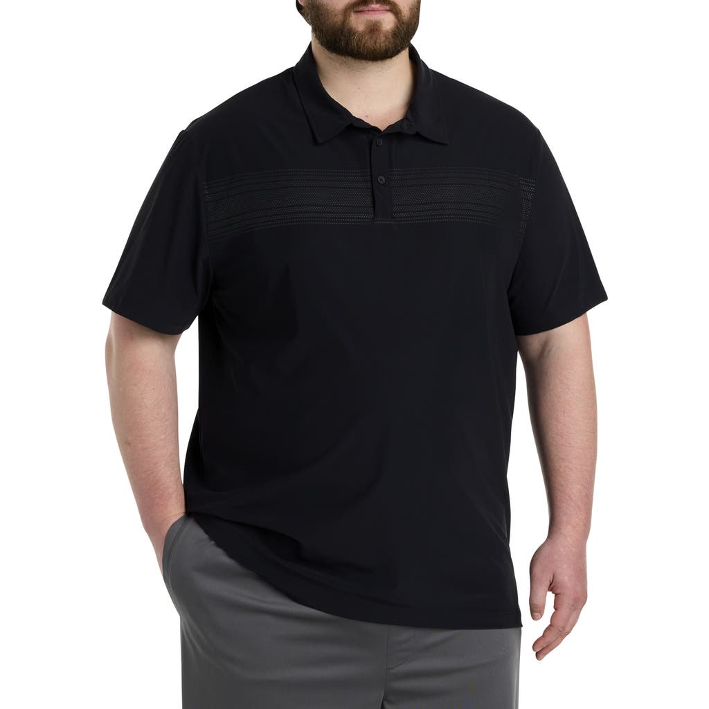 Society Of One By Dxl Performance Polo Shirt In Black