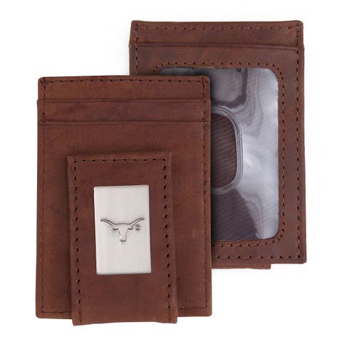 Evergreen NCAA Louisville Cardinals Brown Leather Trifold Wallet Officially  Licensed with Gift Box