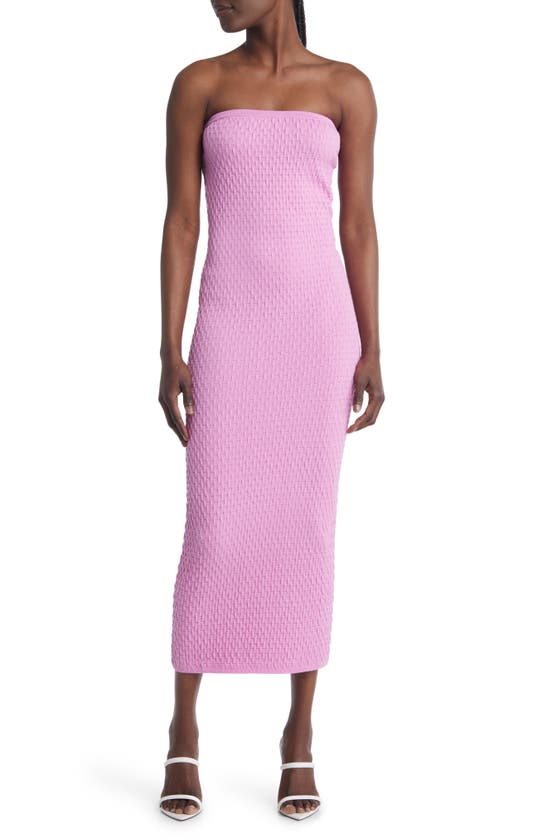 knee length dresses for ladies Aston Bow Front Maxi Sweater Dress in Pinkish Petal – Bump Friendly & Inclusive Sizing (XS-3XL) Large main image 0