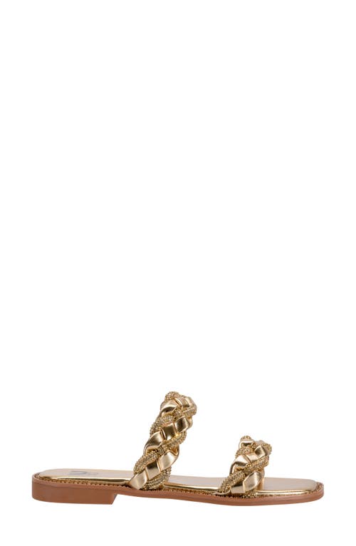 Ninety Union Sunny Embellished Slide Sandal In Gold
