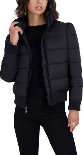 Tahari black clearance puffer coat