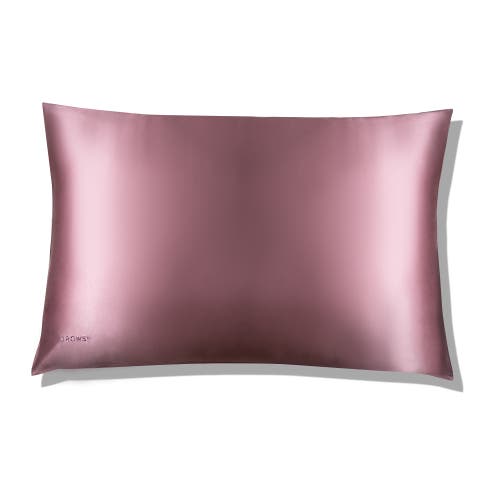 Drowsy Sleep Co . Queen Silk Pillowcase In Damask Rose
