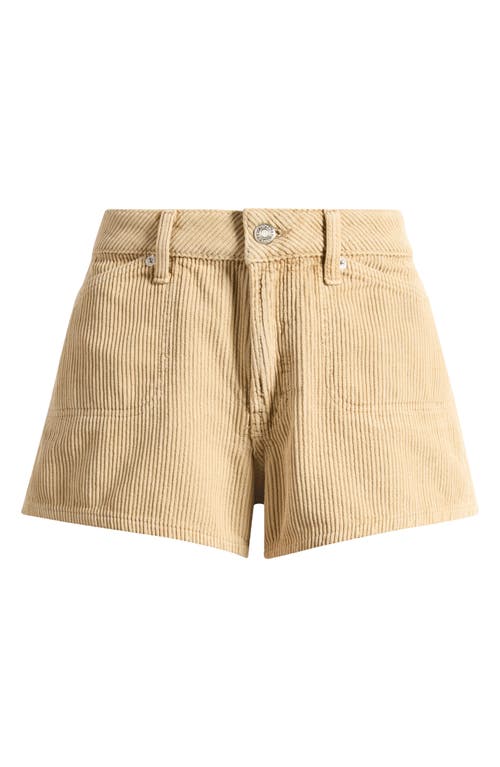 Shop Topshop Corduroy Shorts In Beige