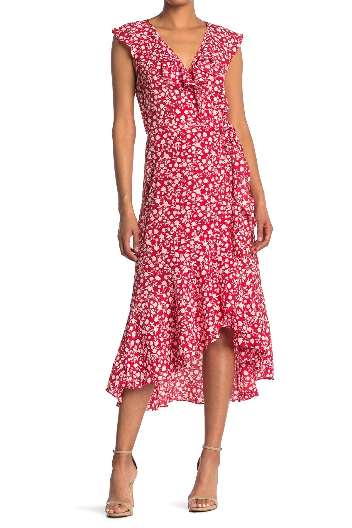 max studio ruffle dress