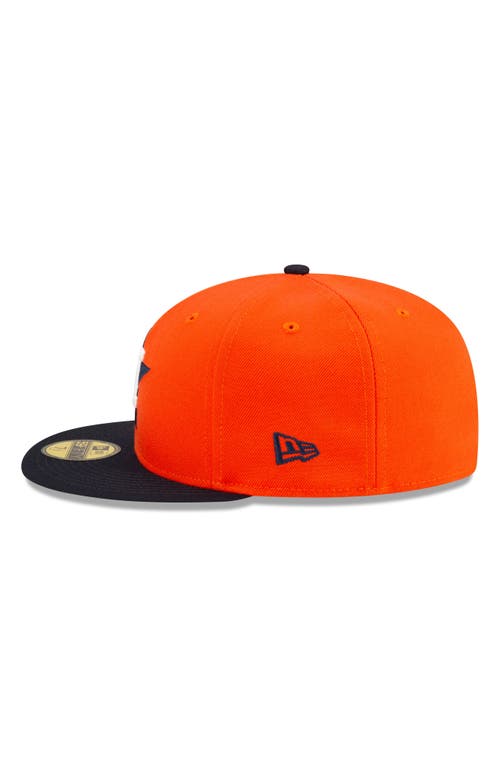 Shop New Era X Diet Starts Monday X Diet Starts Monday Houston Astros 59fifty Fitted Twill Baseball Cap In Orange