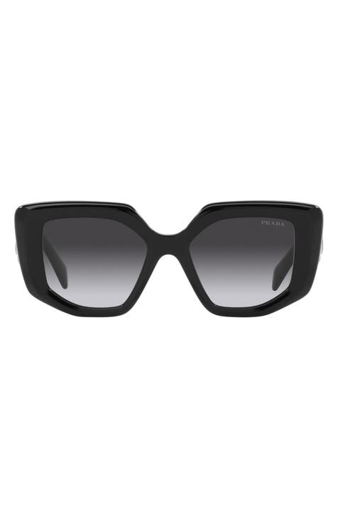 Louis Vuitton Flower Edge Square Sunglasses Black Plastic. Size W