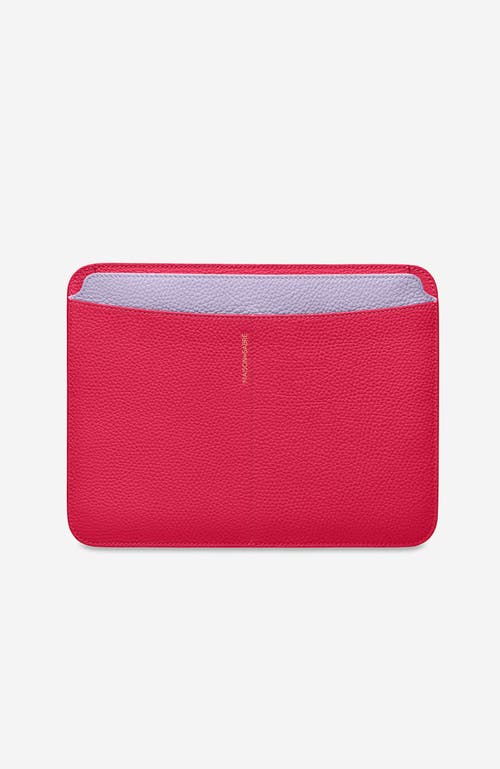 MAISON de SABRÉ Leather iPad Case in Fuchsia Lavender at Nordstrom, Size Small